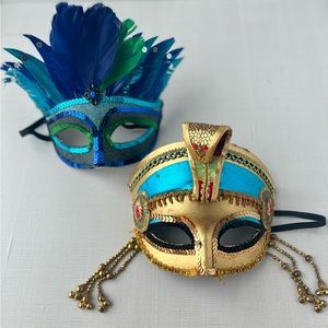 Costume masks, Egyptian masks, masquerade masks
